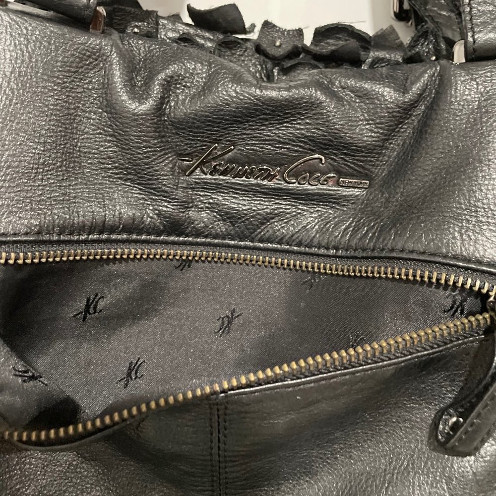 Kenneth Cole Black Bag with Floral Patterns - Picture 12 of 16